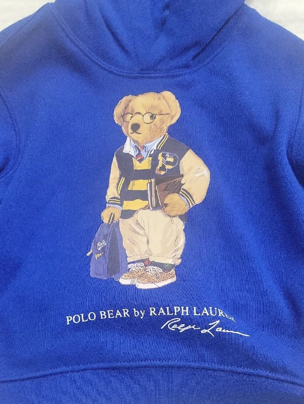 Ralph Lauren Royal Blue Polo Bear Hoodie for Kids